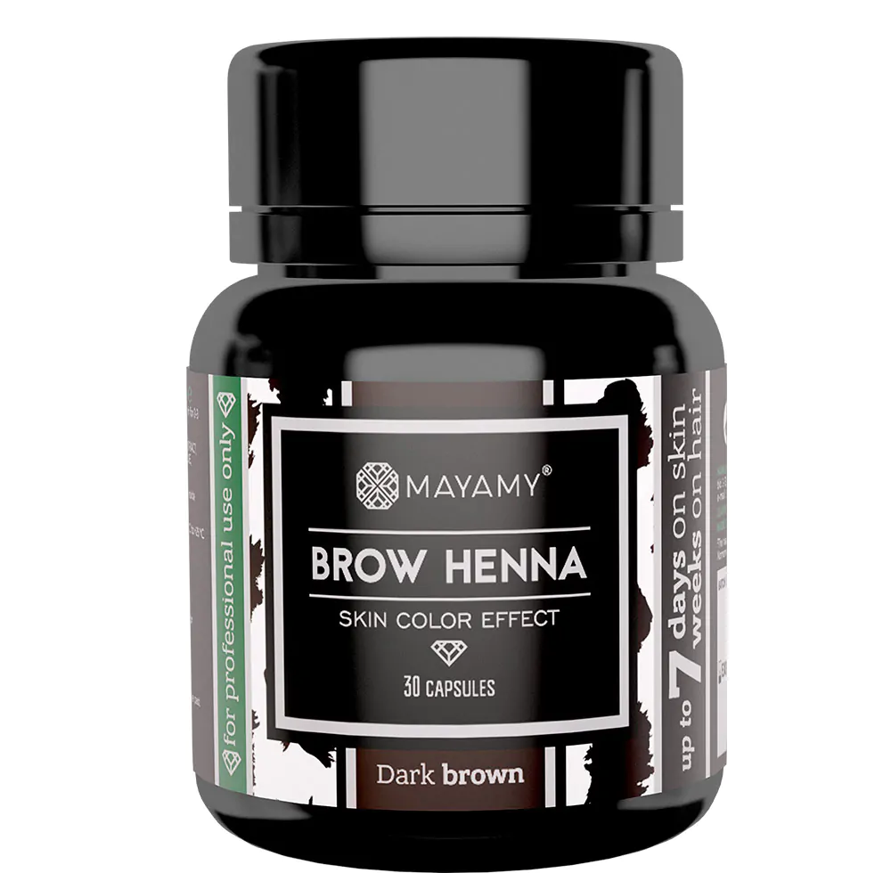 Brow Henna DARK BROWN, 30 Capsules