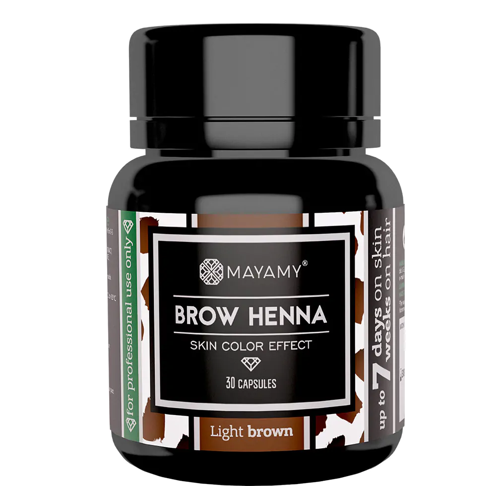 Brow Henna LIGHT BROWN, 30 Capsules