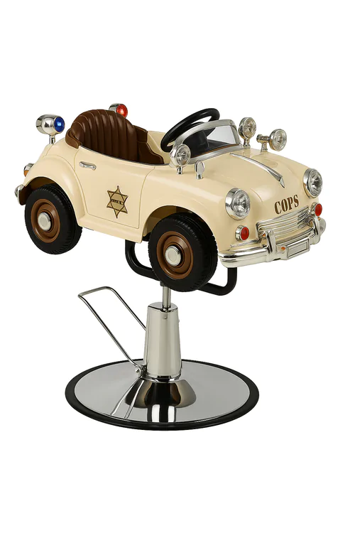 Cream Vintage Roadster Kids Hairdressing Chair