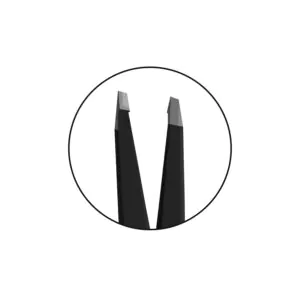 Manually Sharpened Eyebrow Tweezers (Slant Tip) - Image 2