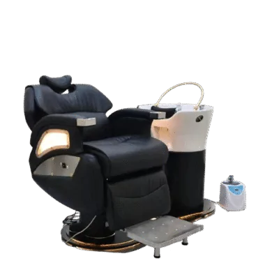 DEMO: Zen Plush Japanese Head Spa / Hairdressing Basin – Plumbed - Black