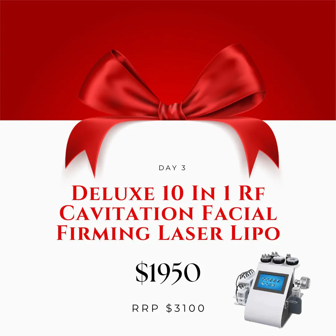 12 days of Christmas Offer – Deluxe 10 In 1 Rf Cavitation Facial Firming Laser Lipo
