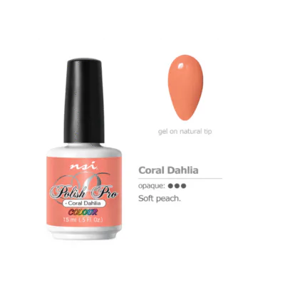 Gel Polish Colours NSI - Coral Dahlia