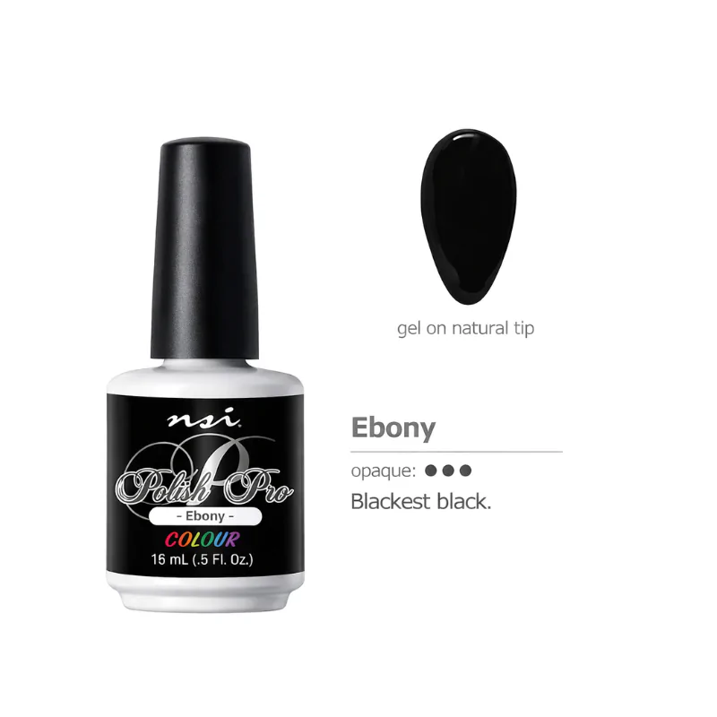 Gel Polish Colours NSI - Ebony