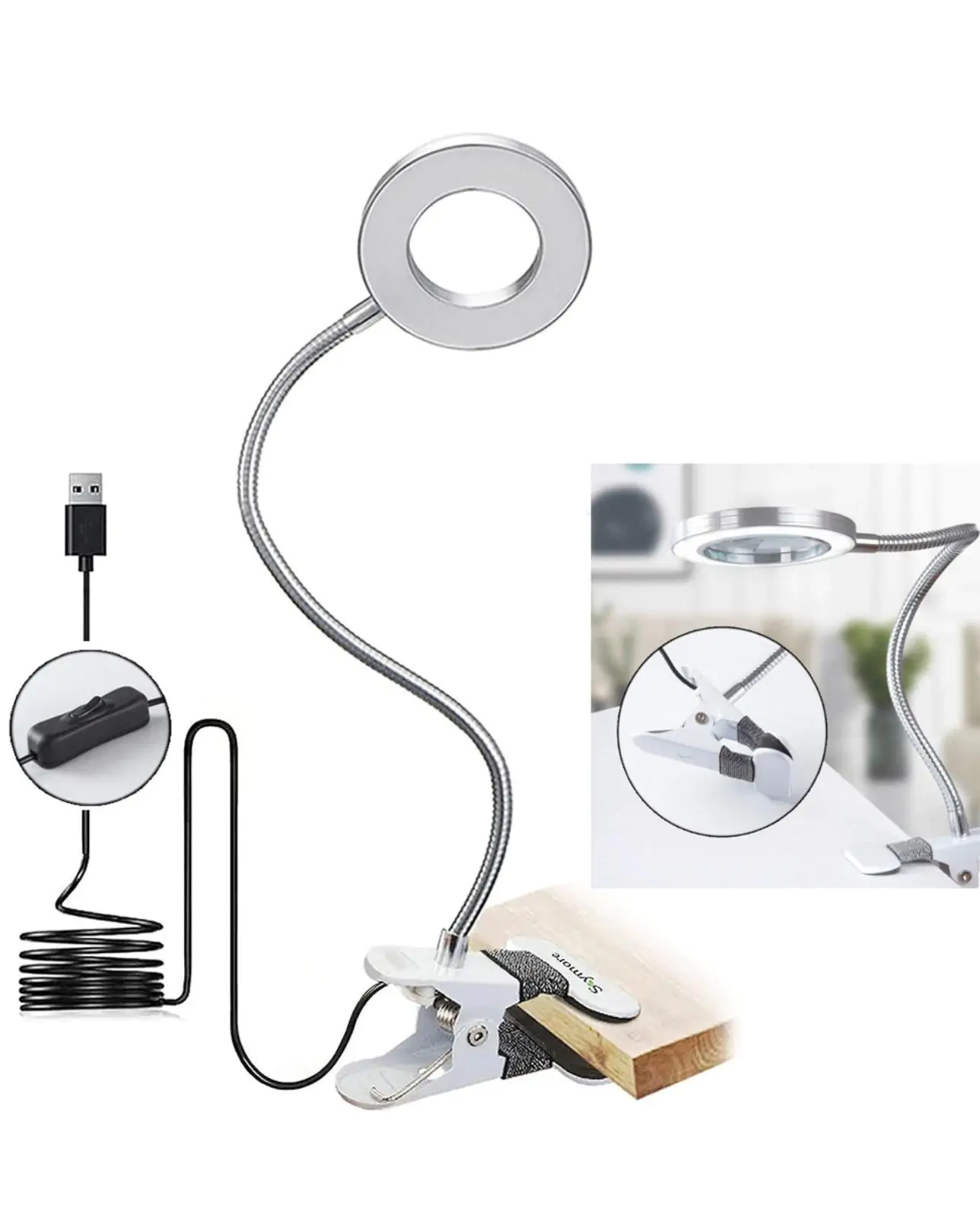 Magnifier LED Lamp Bench
