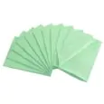 Carton of 500 green dental bibs 3-ply waterproof for professional use
