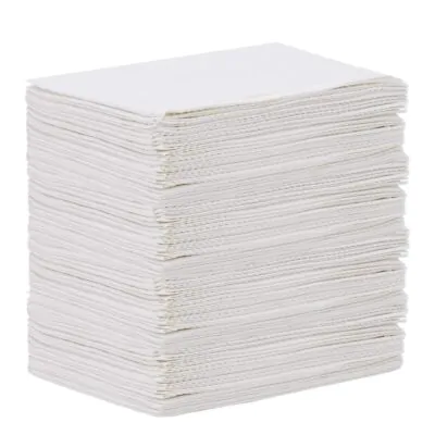 Bulk carton of 500 White Dental Bibs 3-ply waterproof for professional clinic use