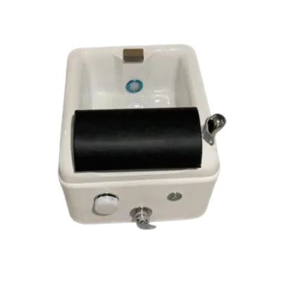 Square Plumbed Pedicure Bowl Compact