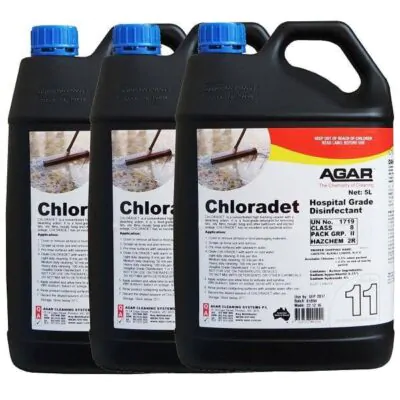Agar Chloradet Hospital Grade Disinfectant - 5Lt X 3