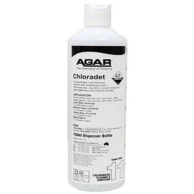 Agar Chloradet Hospital Grade Disinfectant - 750ml Empty Dispensing Bottle