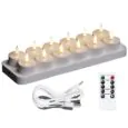 Rechargeable Tea Light Pack of 12