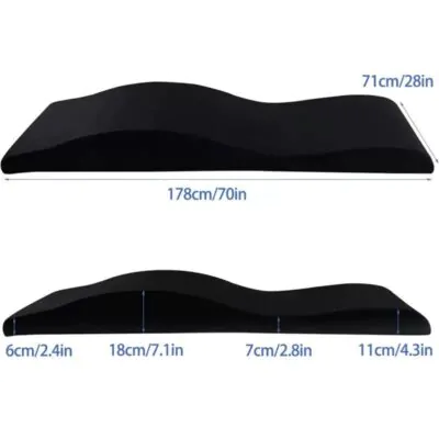 Curved Foam Treatment Bed Mattress Topper
