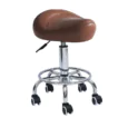 Tuscany Comfort Saddle Stool tan salon saddle stool for beauty spa and clinic treatment rooms