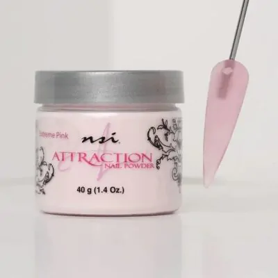 Extreme Pink Nail Powder NSI Attraction 40g acrylic powder for professional nail enhancements