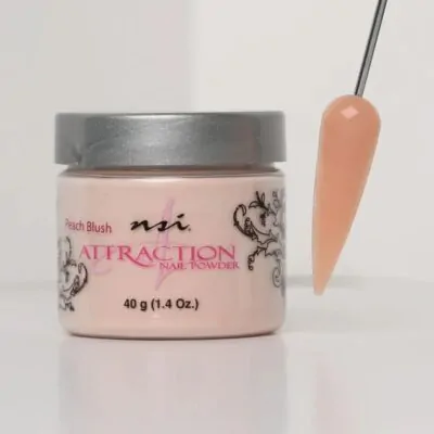 Peach Blush Acrylic Powder NSI Attraction 40g opaque acrylic nail powder for professional nail enhancements