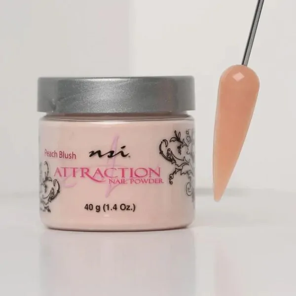 Peach Blush Acrylic Powder NSI Attraction 40g opaque acrylic nail powder for professional nail enhancements
