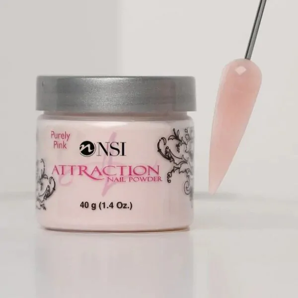 Purely Pink Acrylic Powder NSI Attraction 40g acrylic nail powder for professional nail enhancements