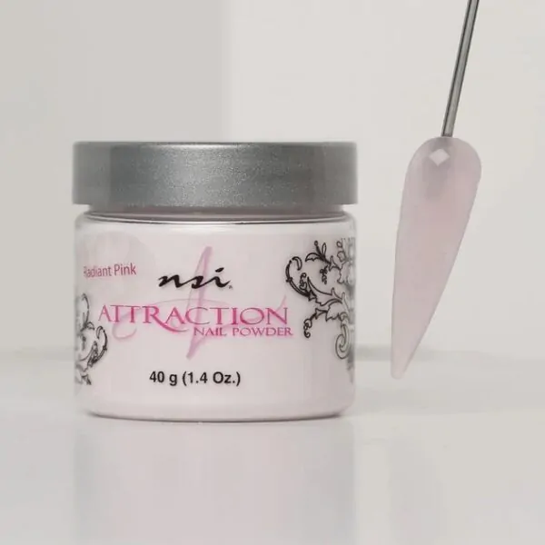 Radiant Pink Nail Powder NSI Attraction 40g acrylic powder for professional nail enhancements