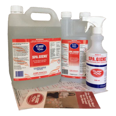 Spa Bath Sanitiser Spa.Giene 5L Starter Pack for spa bath cleaning and salon hygiene