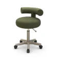 Cloud Beauty Stool Olive adjustable salon stool with wheels