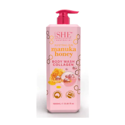 Manuka honey collagen body wash 1L SHE Australia